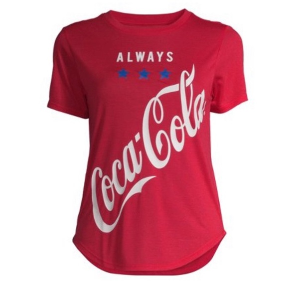 Coca-Cola Women’s Red Always A Star Graphic T-Shirt Size XXL Plus Size Coca-Cola - Picture 4 of 16